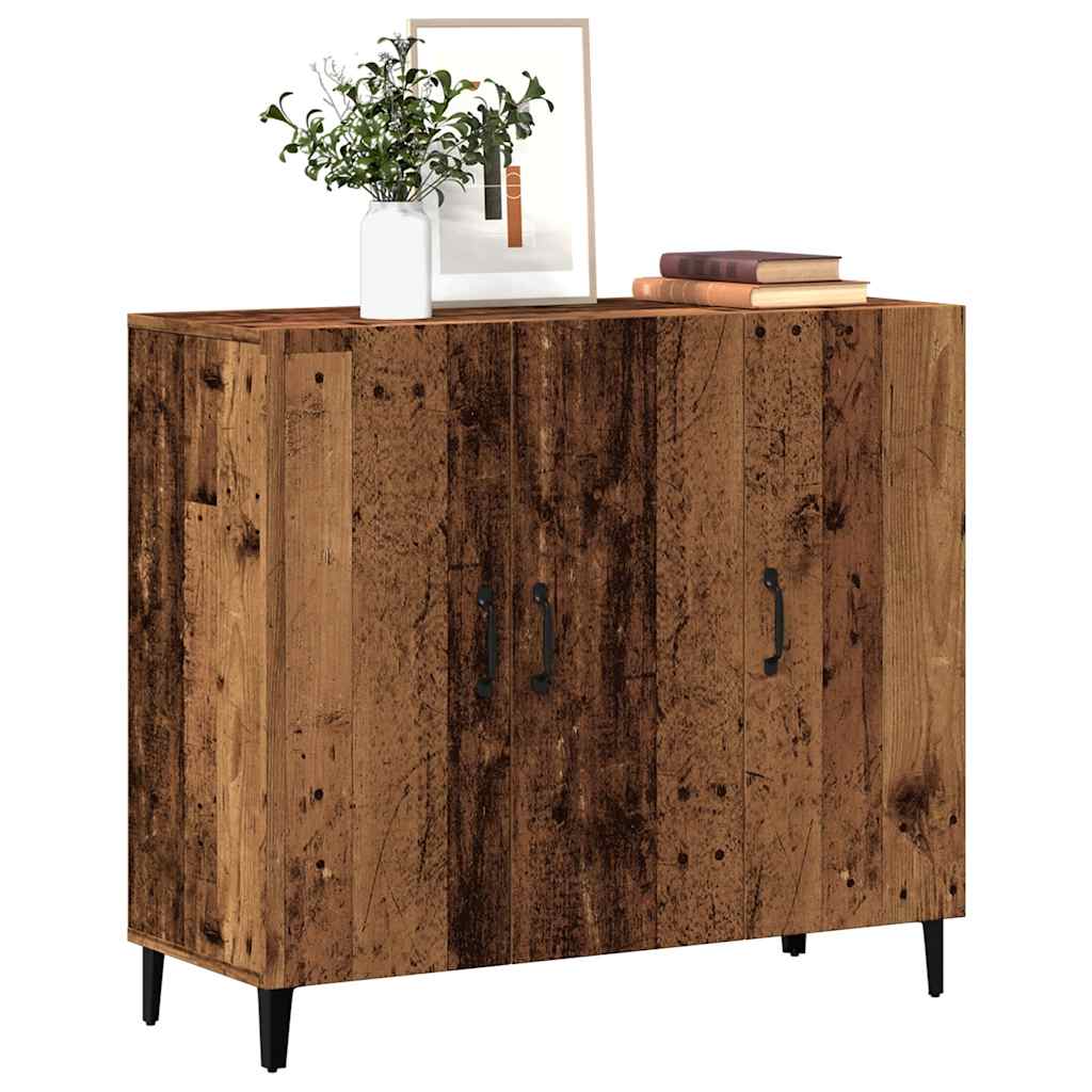 Sideboard Old Wood 90x34x80 cm Engineered Wood