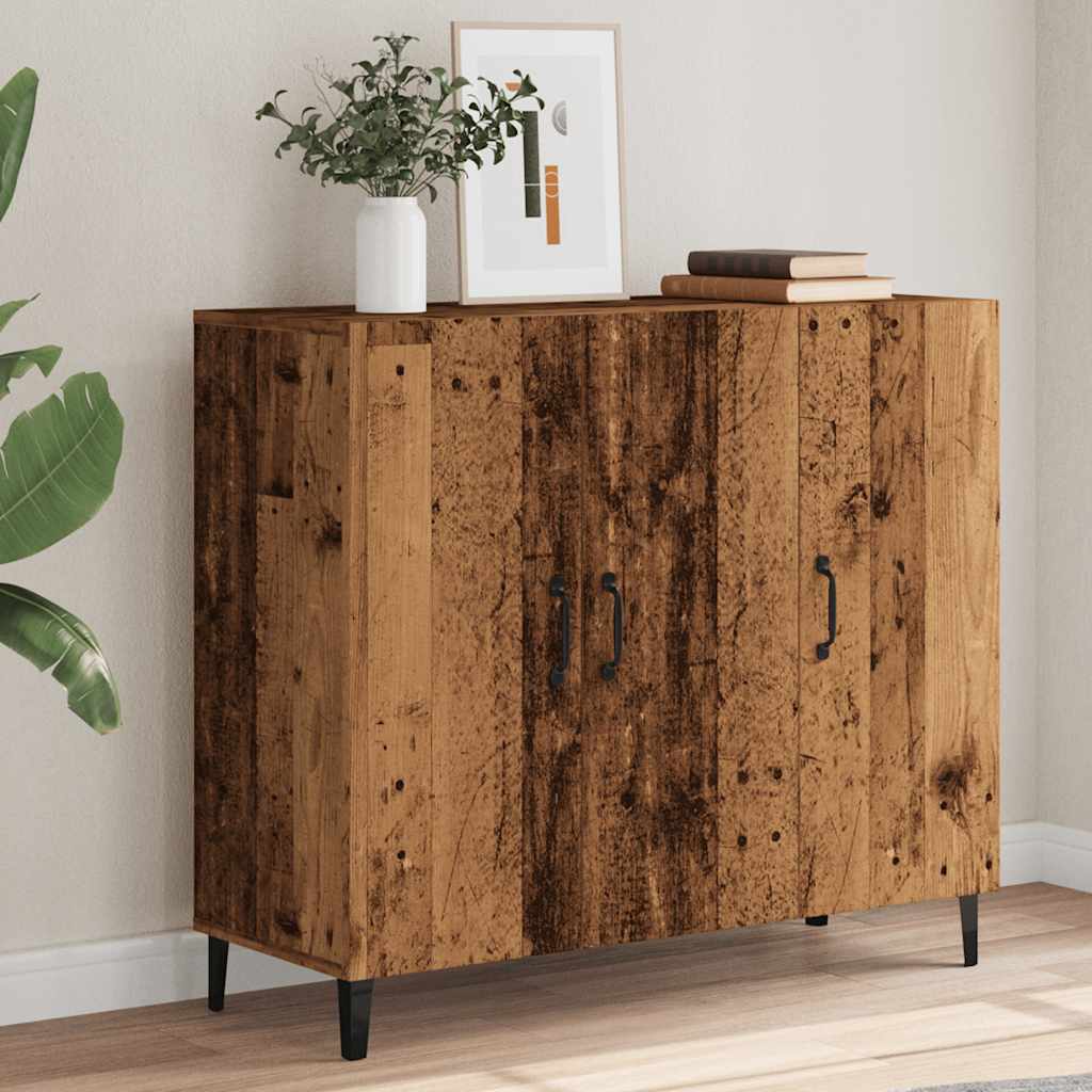 Sideboard Old Wood 90x34x80 cm Engineered Wood