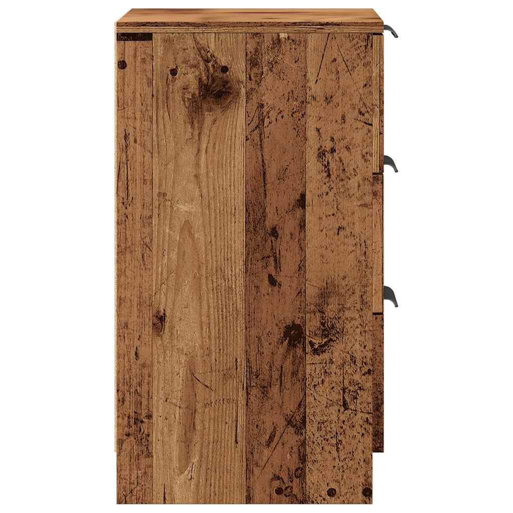 Bedside Cabinet Old Wood 40x36x65 cm Engineered Wood