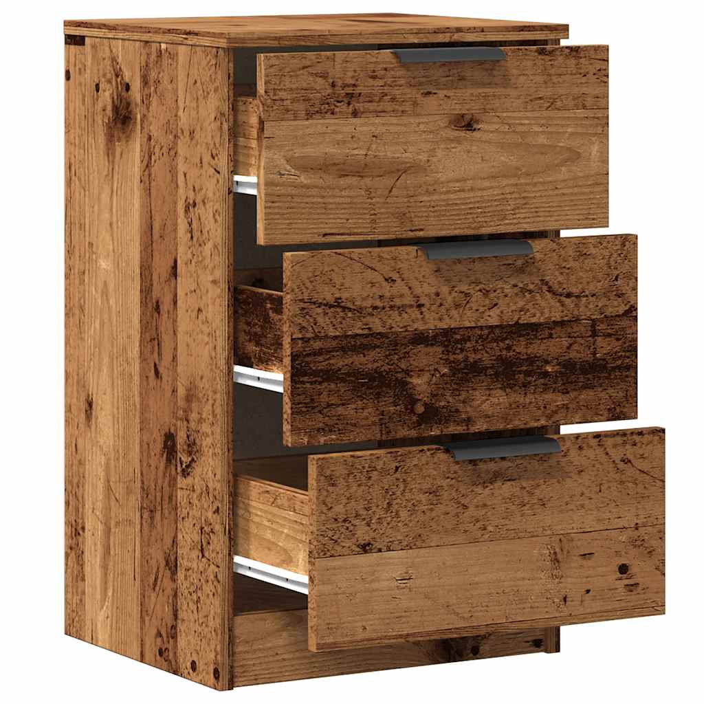 Bedside Cabinet Old Wood 40x36x65 cm Engineered Wood