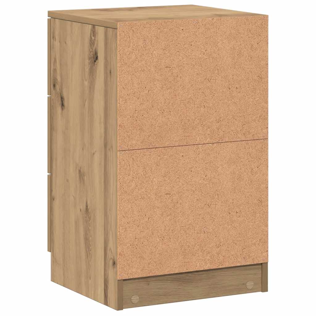 Bedside Cabinet Artisan Oak 40x36x65 cm Engineered Wood