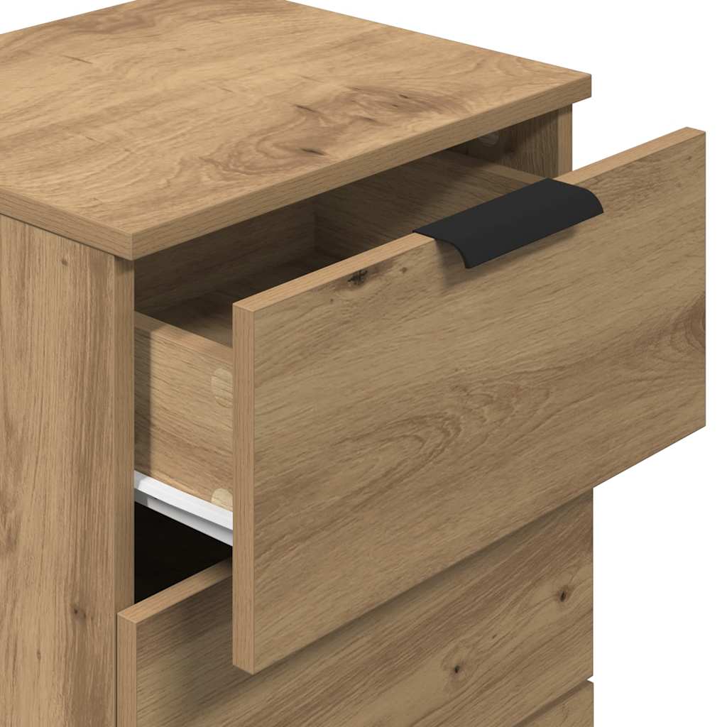 Bedside Cabinet Artisan Oak 40x36x65 cm Engineered Wood