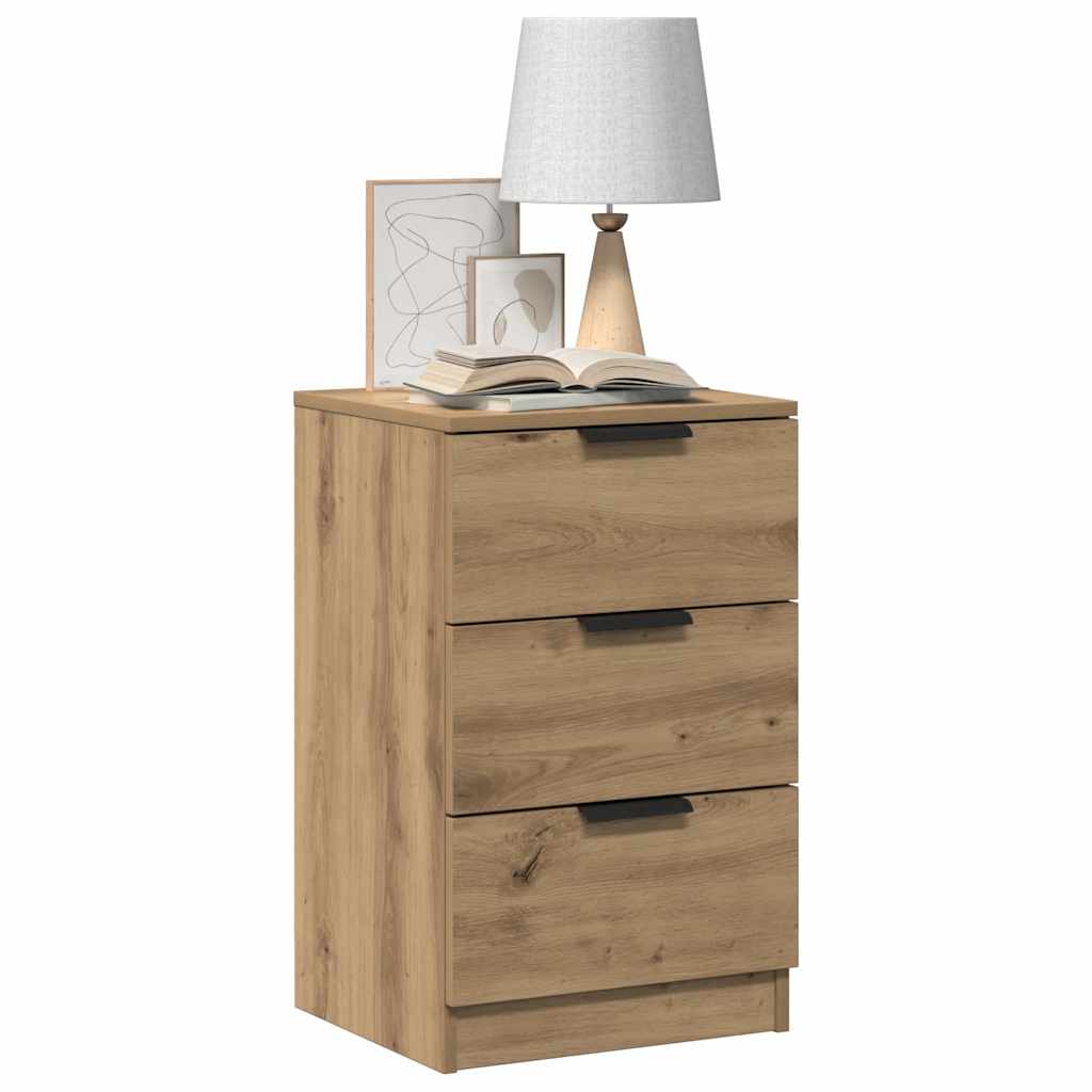 Bedside Cabinets 2 pcs Artisan Oak 40x36x65 cm Engineered Wood