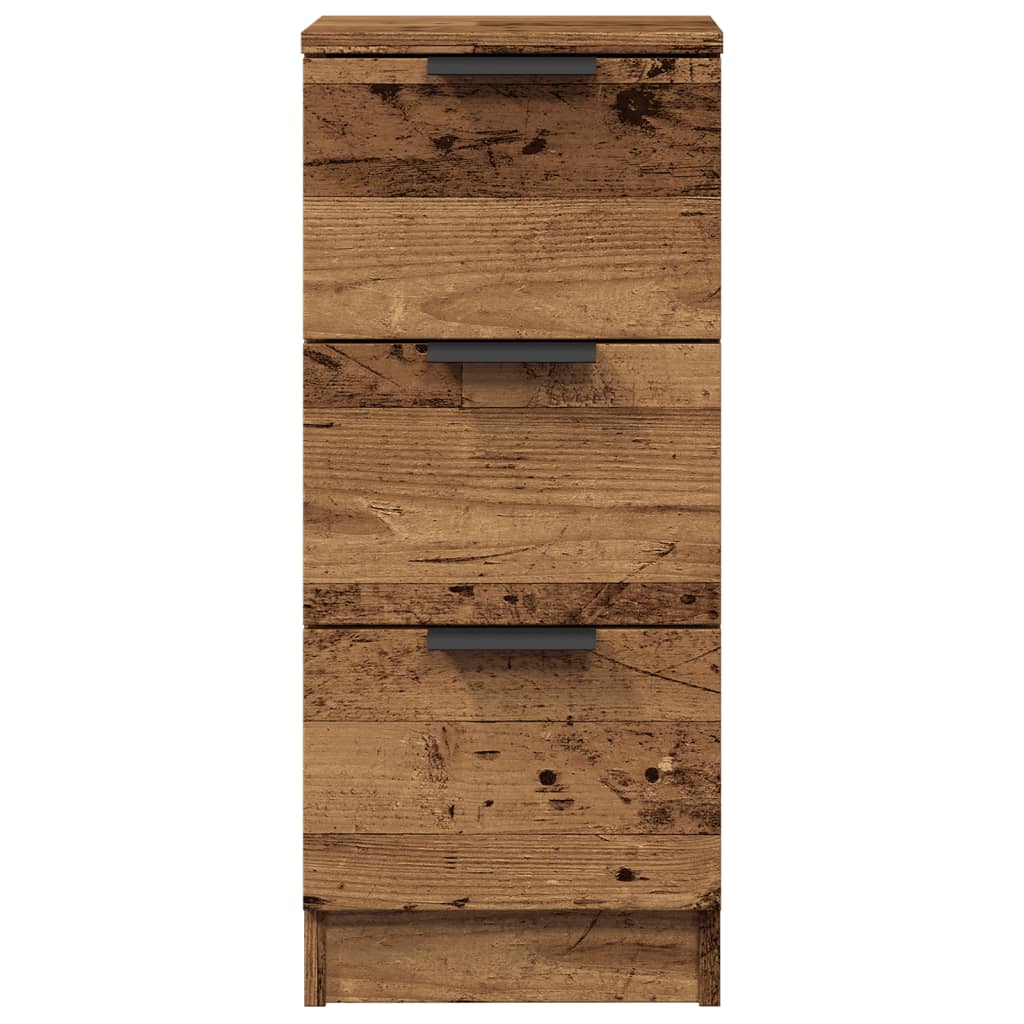 Sideboards 2 pcs Old Wood 30x30x70 cm Engineered Wood
