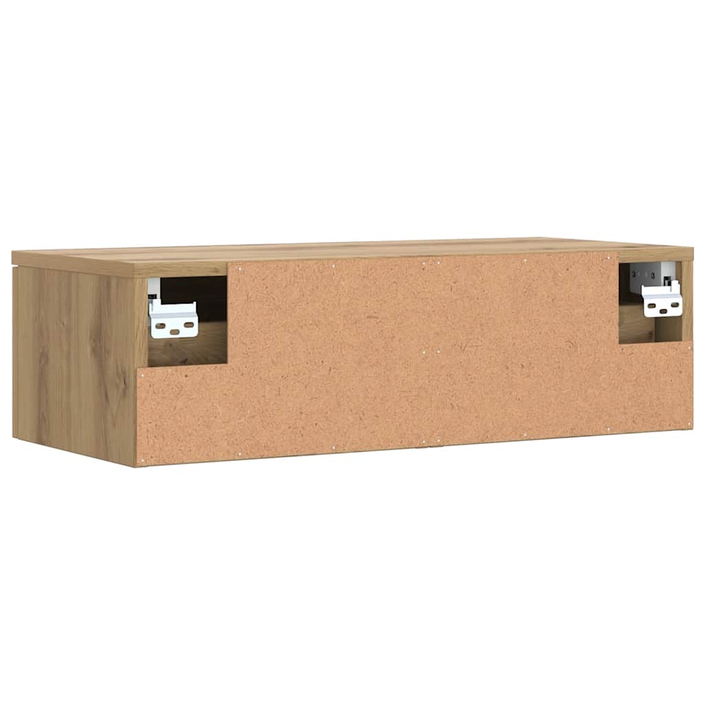 Wall Cabinet Artisan Oak 68x30x20 cm Engineered Wood