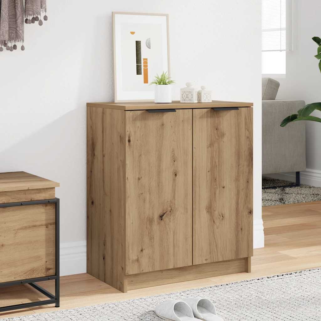 Shoe Cabinet Artisian Oak 59x35x70 cm Engineered Wood