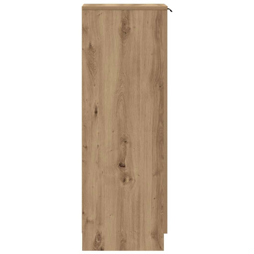 Shoe Cabinet Artisan Oak 29.5x35x100.5 cm Engineered Wood
