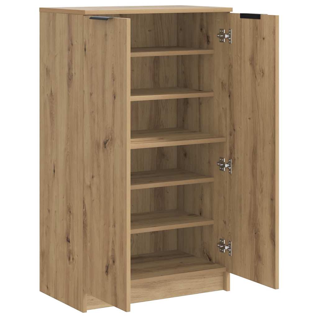 Shoe Cabinet Artisian Oak 59x35x100.5 cm Engineered Wood