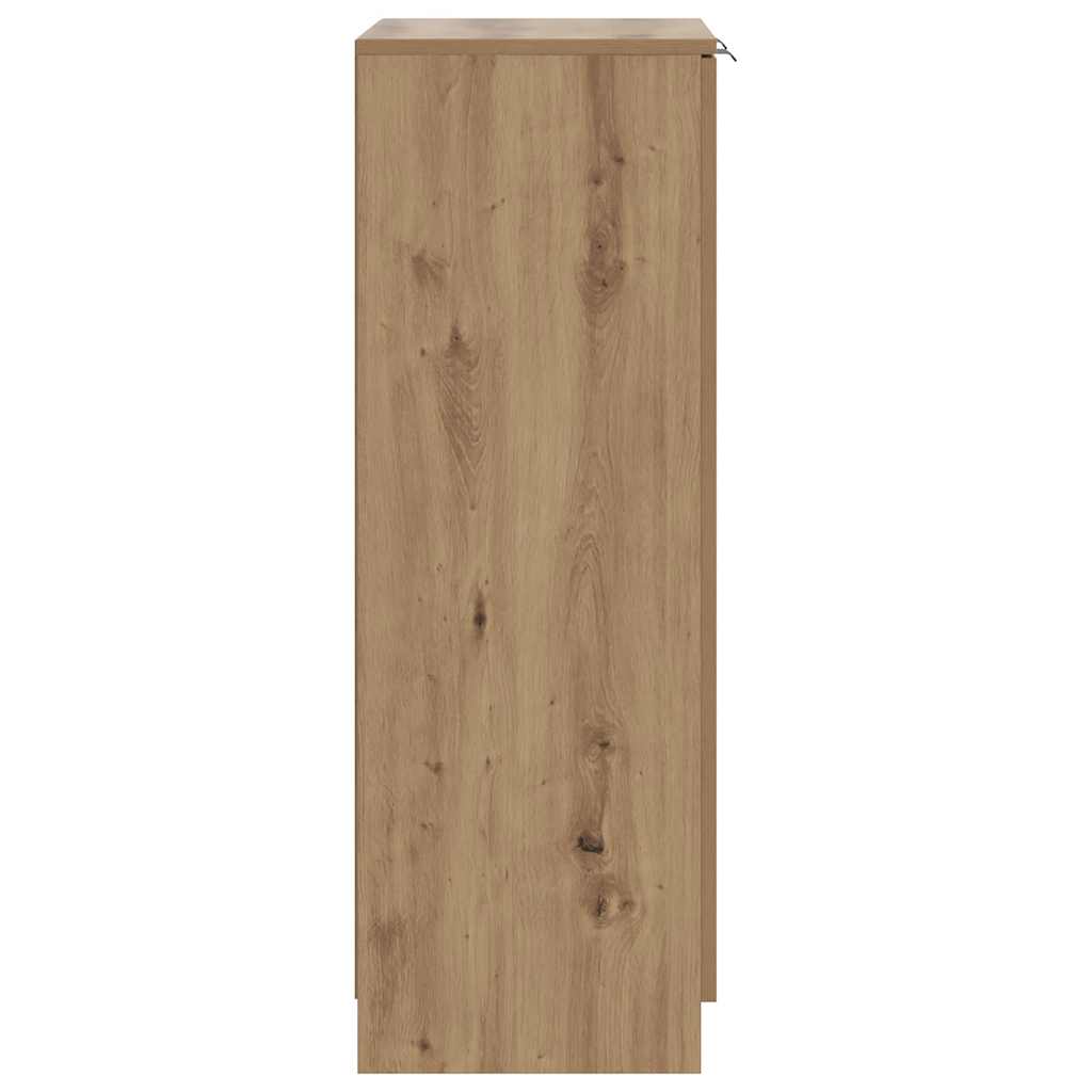Shoe Cabinet Artisian Oak 59x35x100.5 cm Engineered Wood
