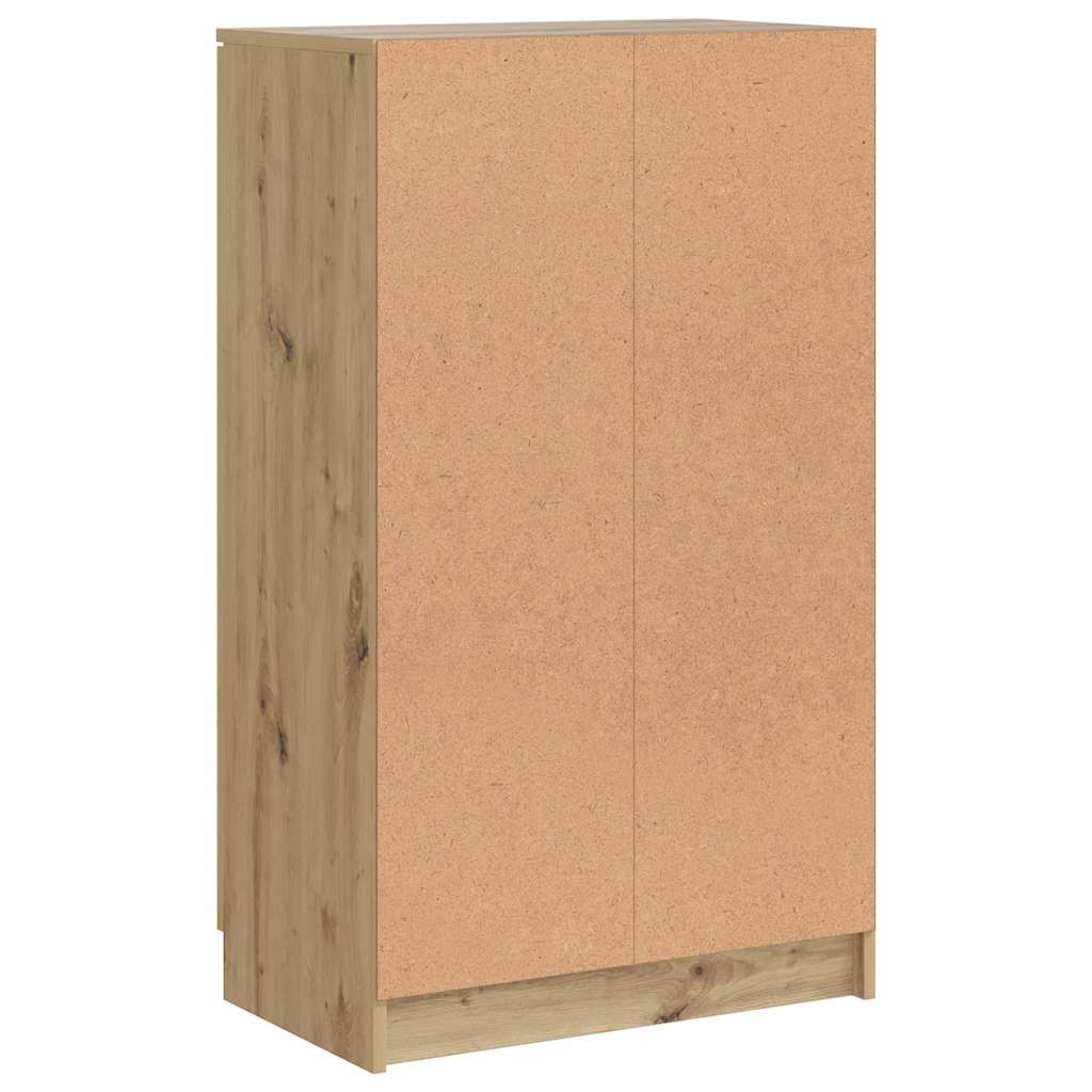Shoe Cabinet Artisian Oak 59x35x100.5 cm Engineered Wood