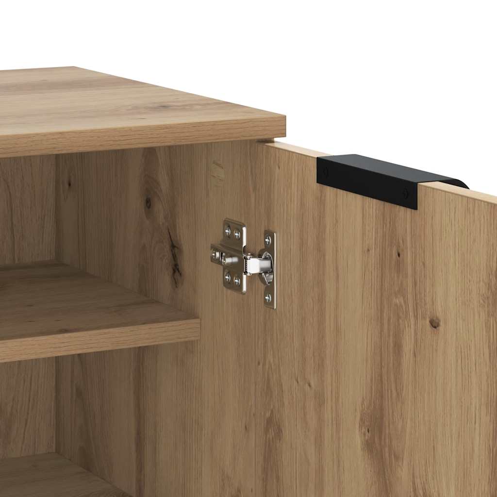 Shoe Cabinet Artisian Oak 59x35x100.5 cm Engineered Wood