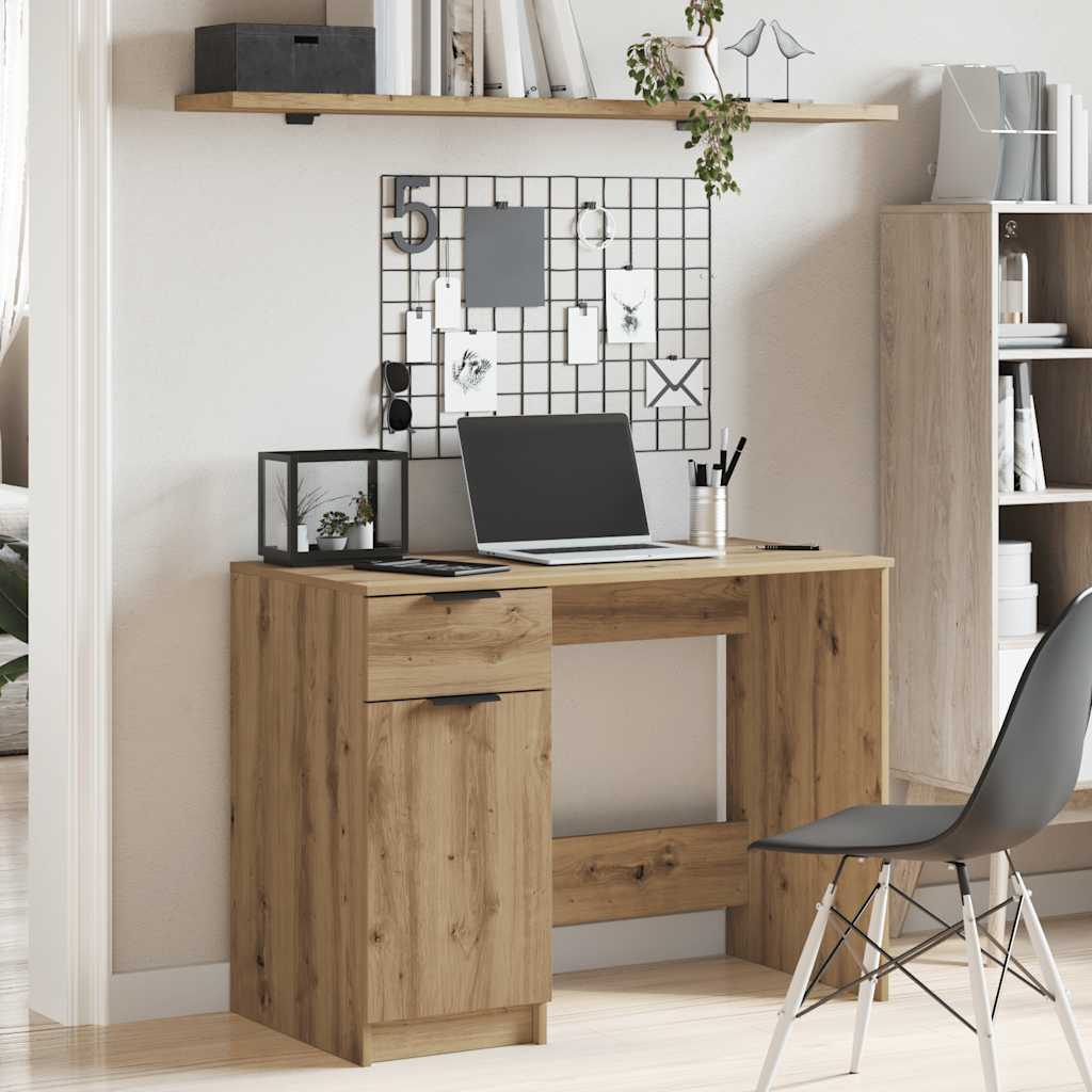 Desk Artisan Oak 100x50x75 cm Engineered Wood