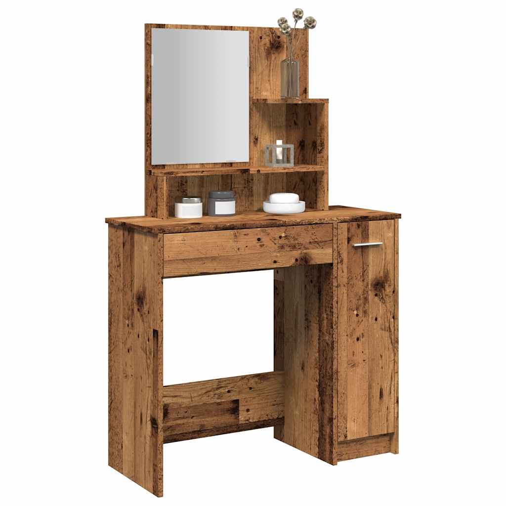 Dressing Table With Mirror 86.5X35X136 Cm