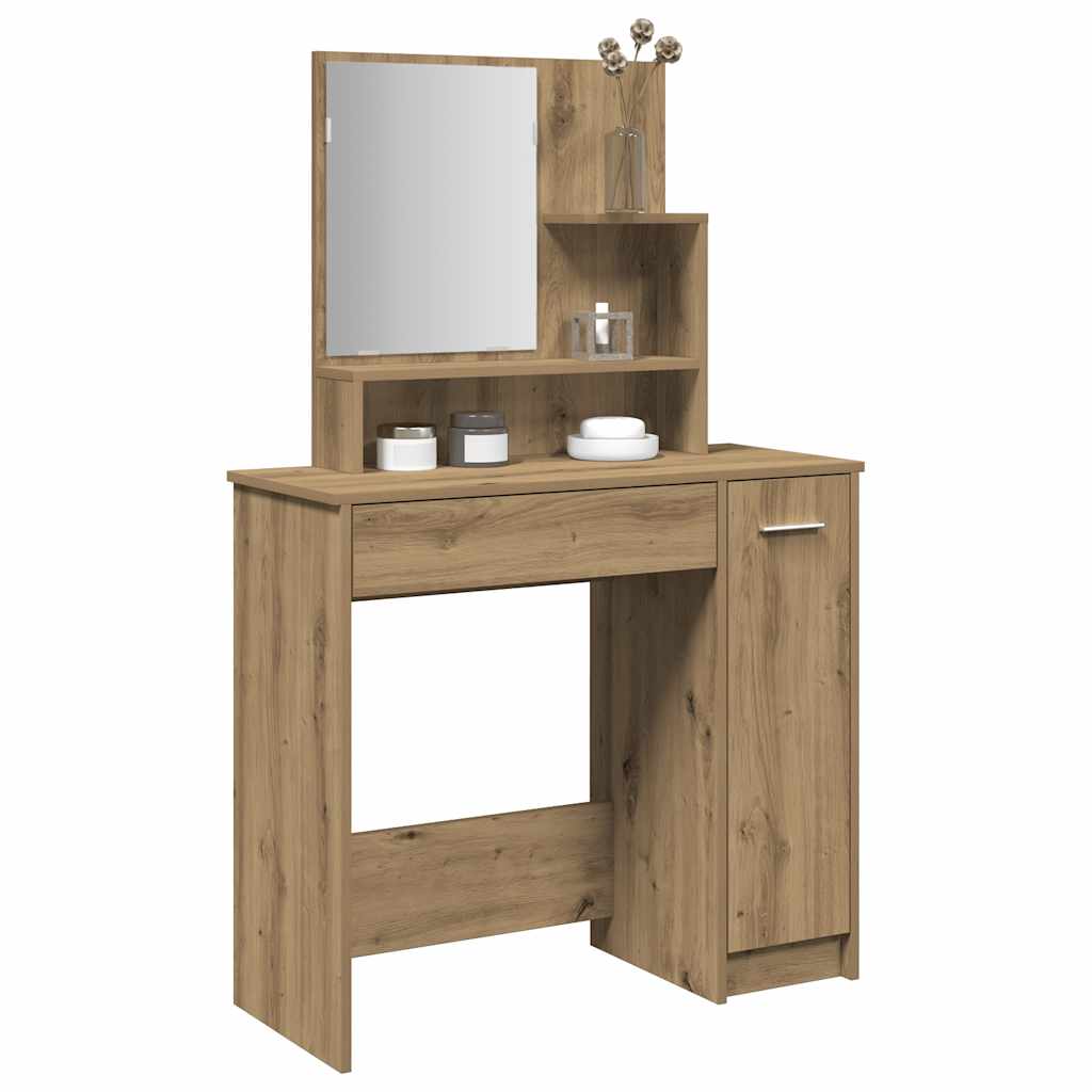 Dressing Table With Mirror 86.5X35X136 Cm