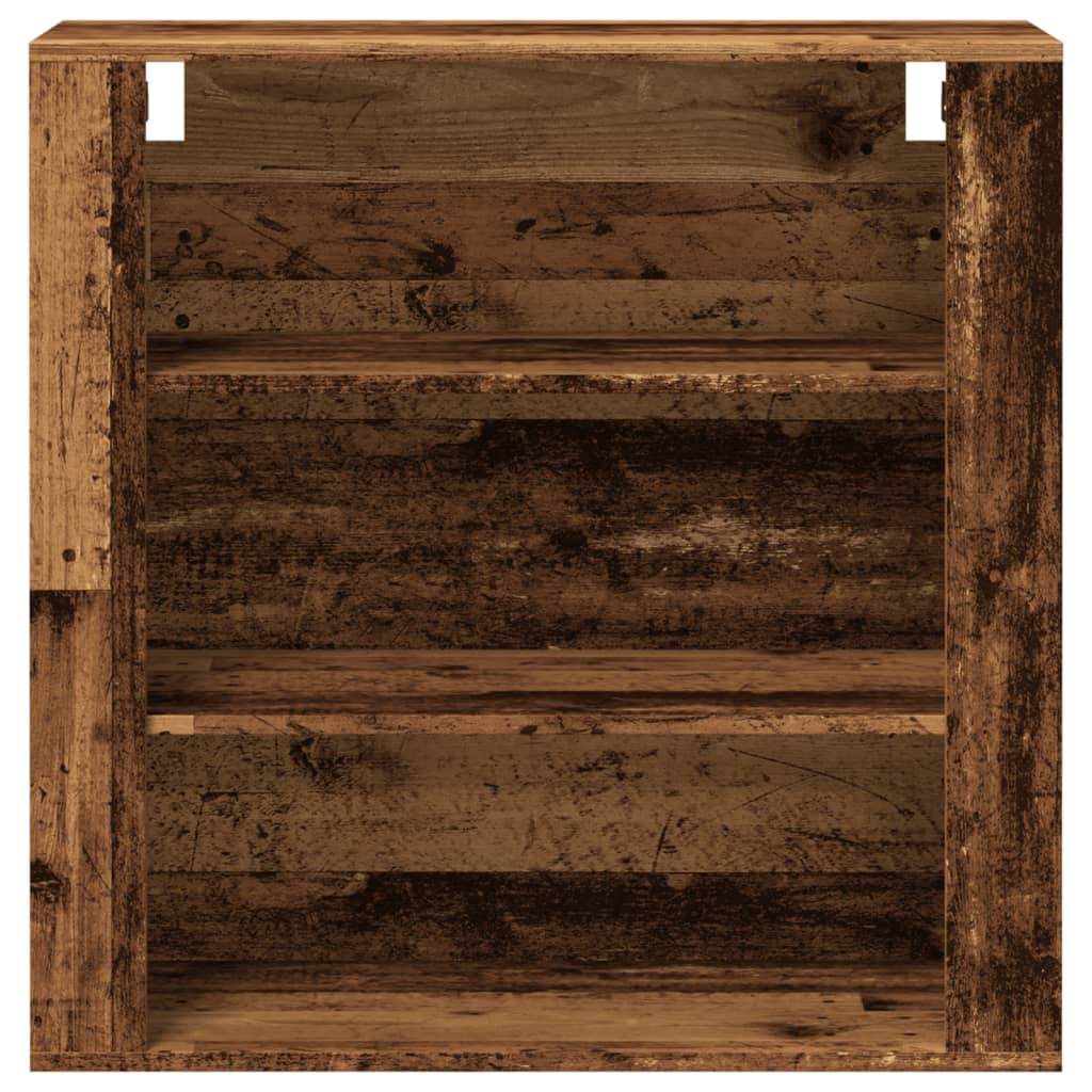 Wall Cabinet Old Wood 80x33x80 cm Engineered Wood