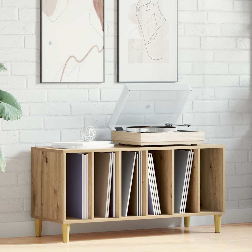 Record Cabinet Artisan Oak 100x38x48 cm Engineered Wood