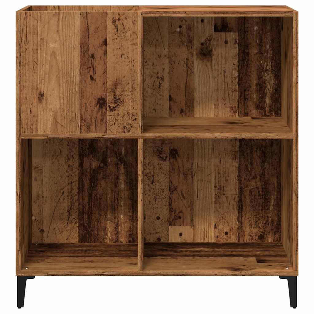 Record Cabinet Old Wood 84.5x38x89 cm Engineered Wood
