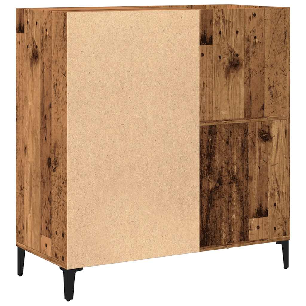 Record Cabinet Old Wood 84.5x38x89 cm Engineered Wood