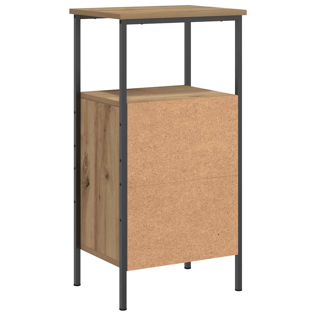 Bedside Cabinet Artisan Oak 41x31x80 cm Engineered Wood