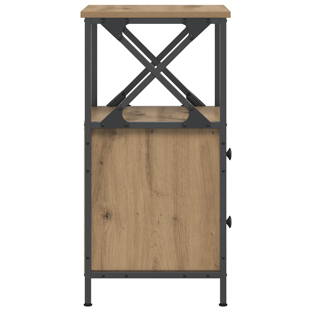 Bedside Cabinets 2 pcs Artisan Oak 34x35.5x70 cm Engineered Wood