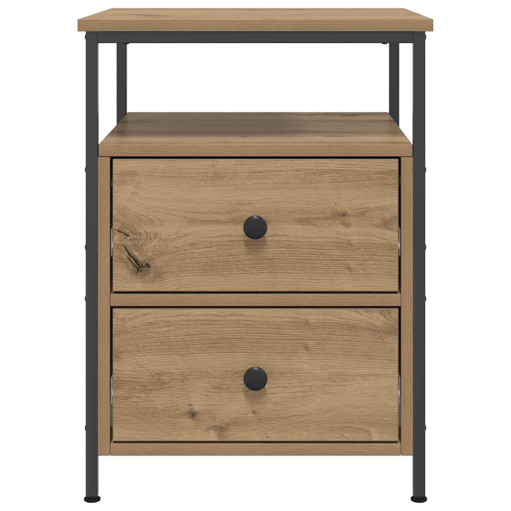 Bedside Cabinet Artisan Oak 44x45x60 cm Engineered Wood