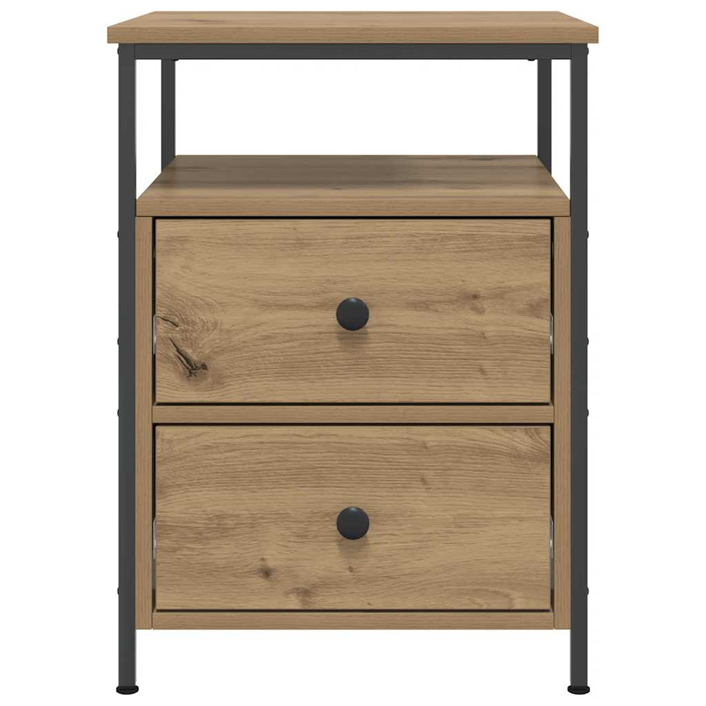 Bedside Cabinets 2 pcs Artisan Oak 44x45x60 cm Engineered Wood