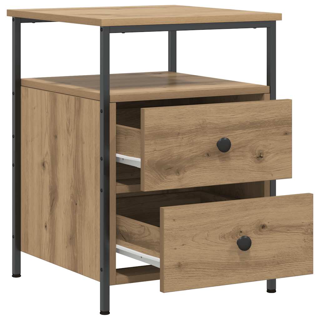 Bedside Cabinets 2 pcs Artisan Oak 44x45x60 cm Engineered Wood