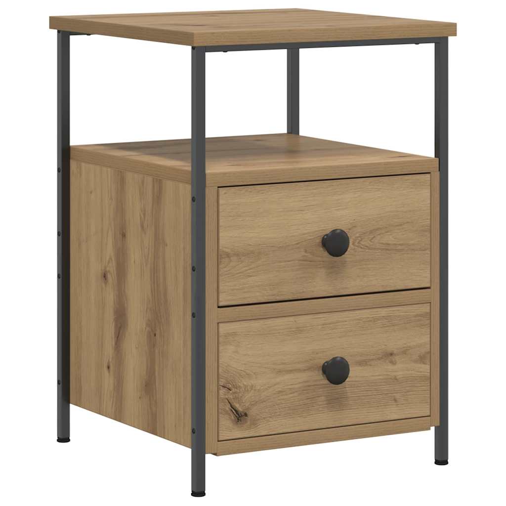 Bedside Cabinet Artisan Oak 34x35.5x50 cm Engineered Wood