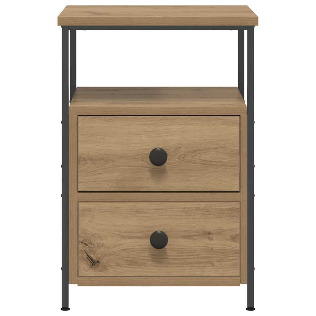 Bedside Cabinet Artisan Oak 34x35.5x50 cm Engineered Wood