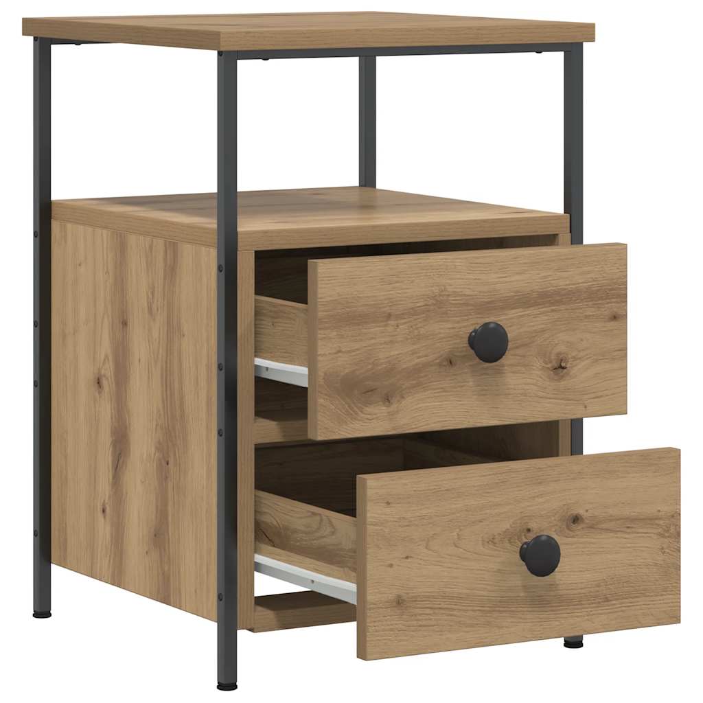 Bedside Cabinet Artisan Oak 34x35.5x50 cm Engineered Wood