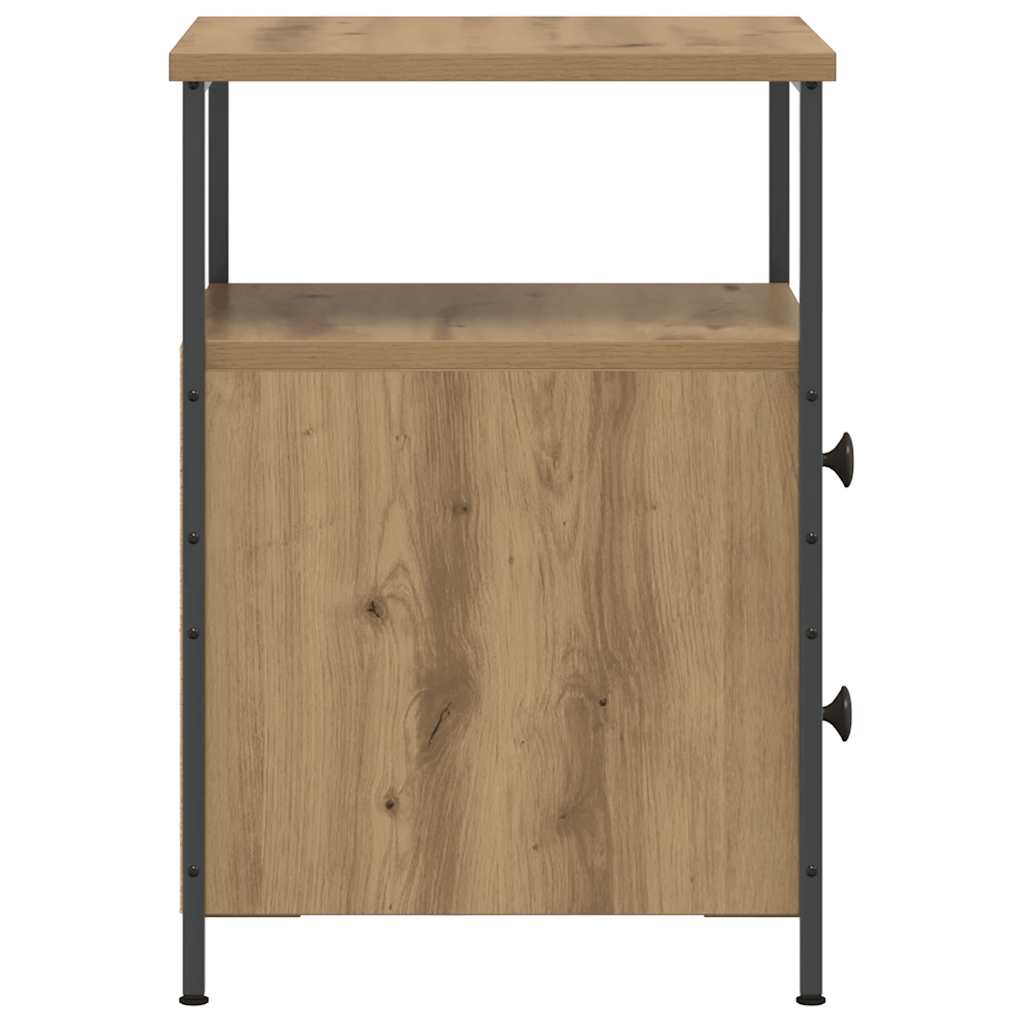 Bedside Cabinets 2 pcs Artisan Oak 34x35.5x50 cm Engineered Wood