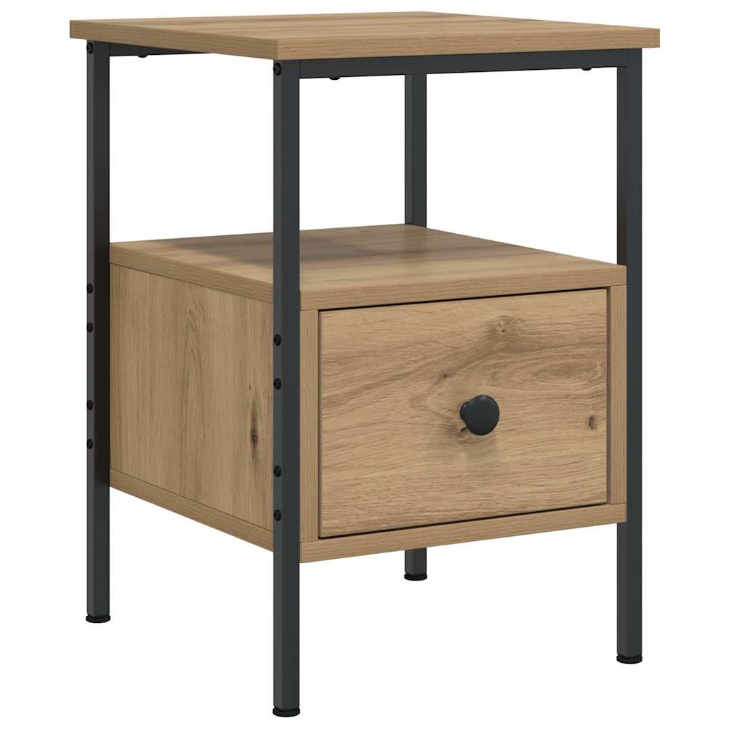 Bedside Cabinet Artisan Oak 34x36x50 cm Engineered Wood