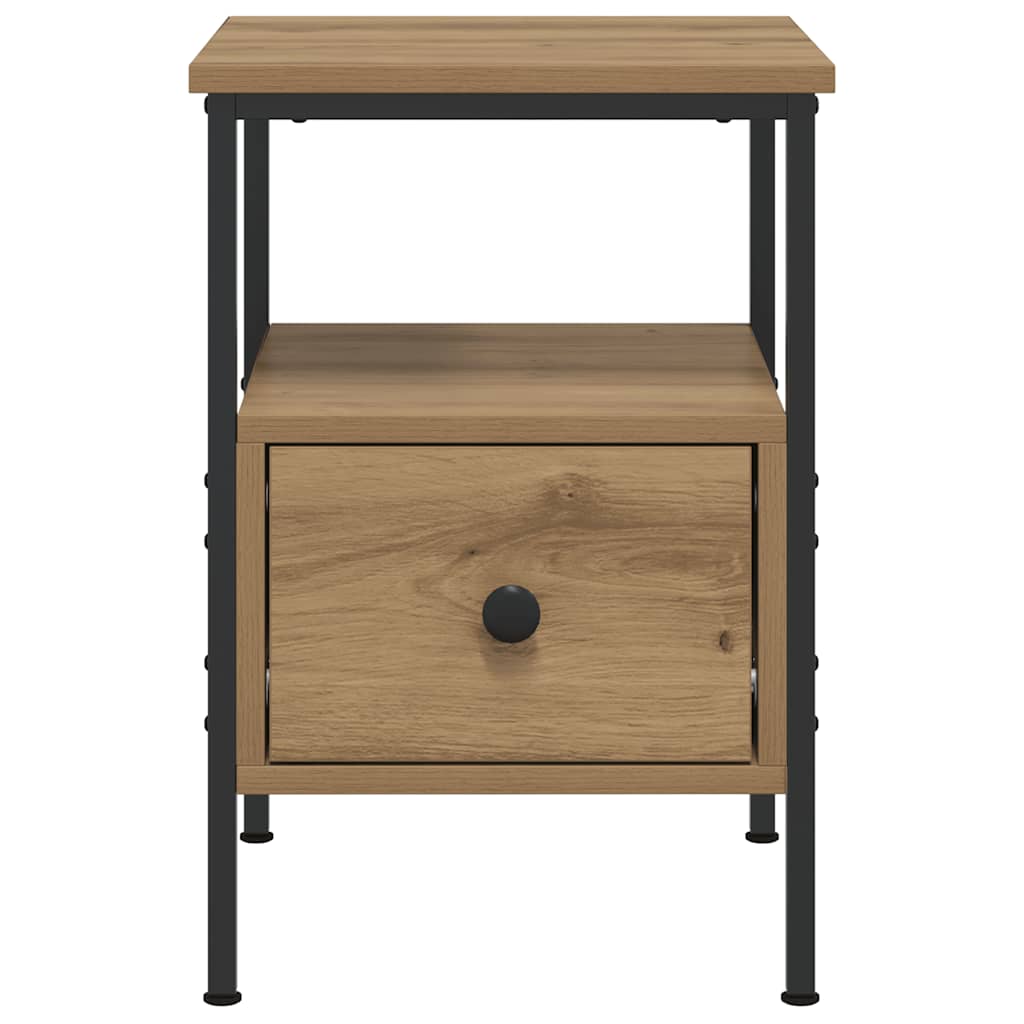 Bedside Cabinet Artisan Oak 34x36x50 cm Engineered Wood