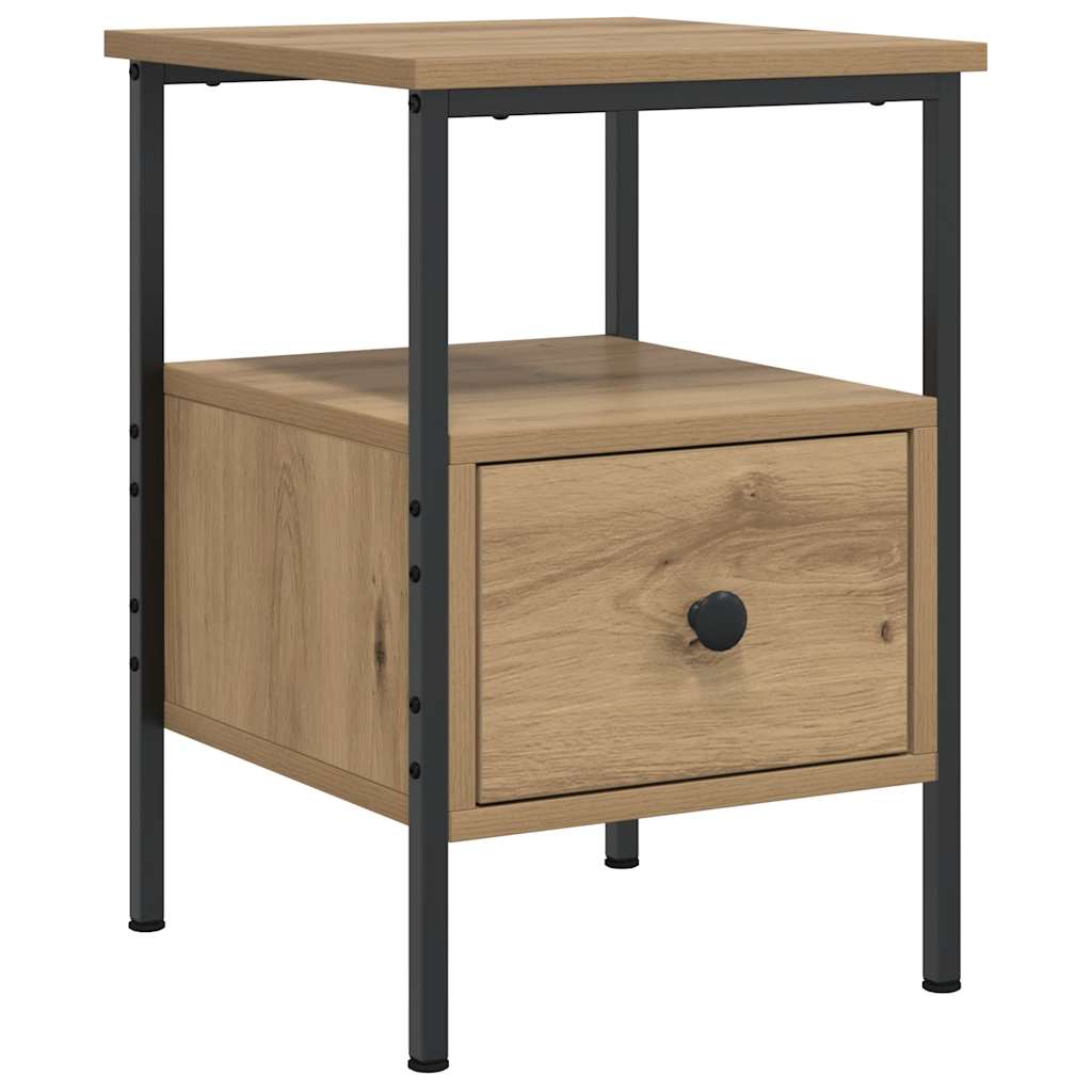 Bedside Cabinets 2 pcs Artisan Oak 34x36x50 cm Engineered Wood