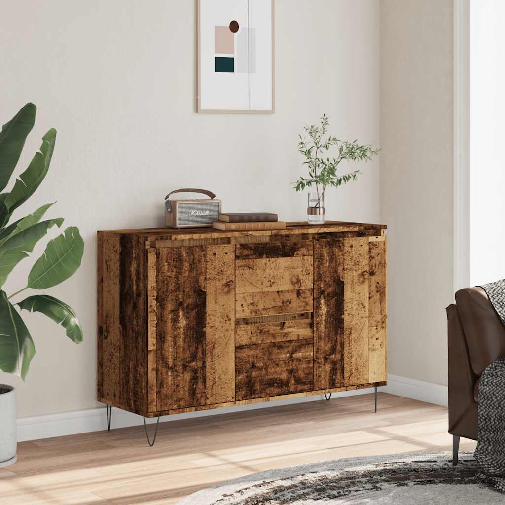 Sideboard Old Wood 101.5x35x70 cm Engineered Wood