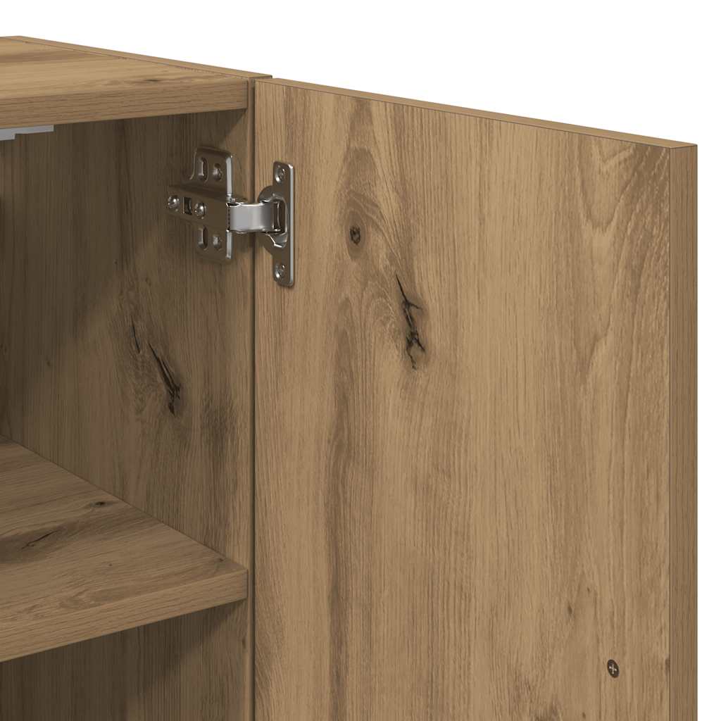 Wall Cabinet Artisan oak 60x31x70 cm Engineered Wood