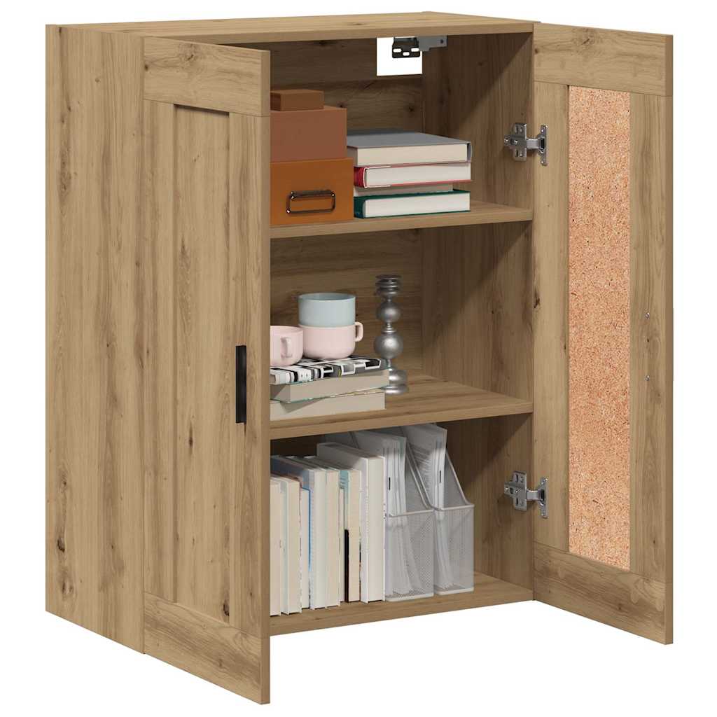 Wall Mounted Cabinet Artisian Oak 69.5x34x90 cm Engineered Wood