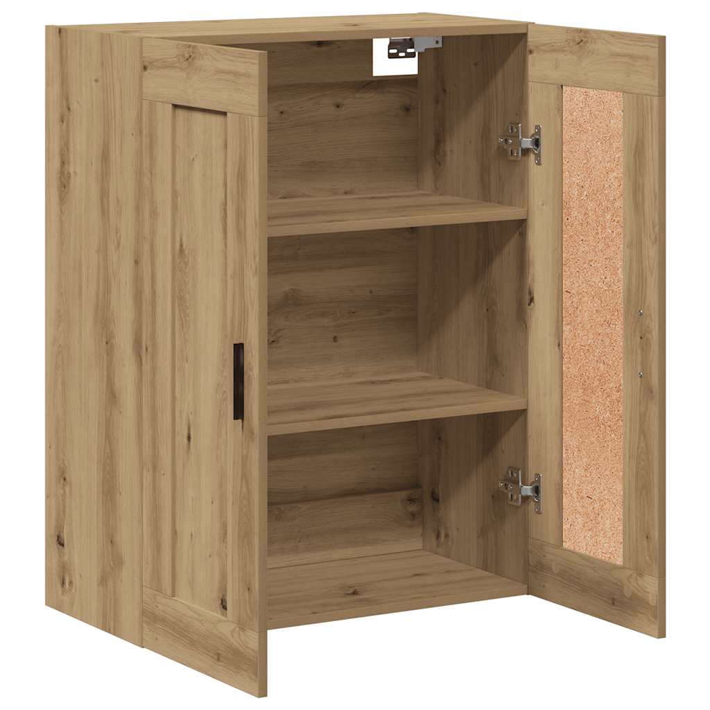 Wall Mounted Cabinet Artisian Oak 69.5x34x90 cm Engineered Wood