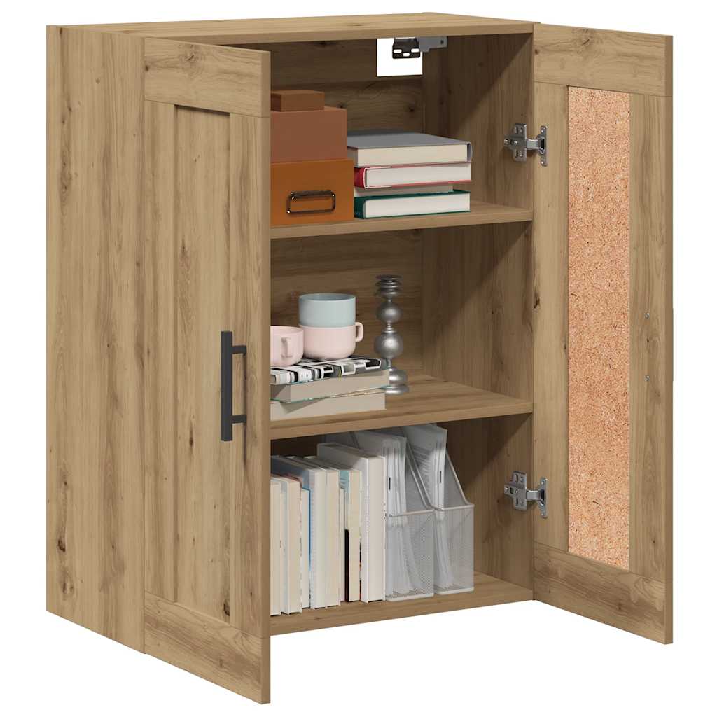 Wall Mounted Cabinet Artisian Oak 69.5x34x90 cm Engineered Wood