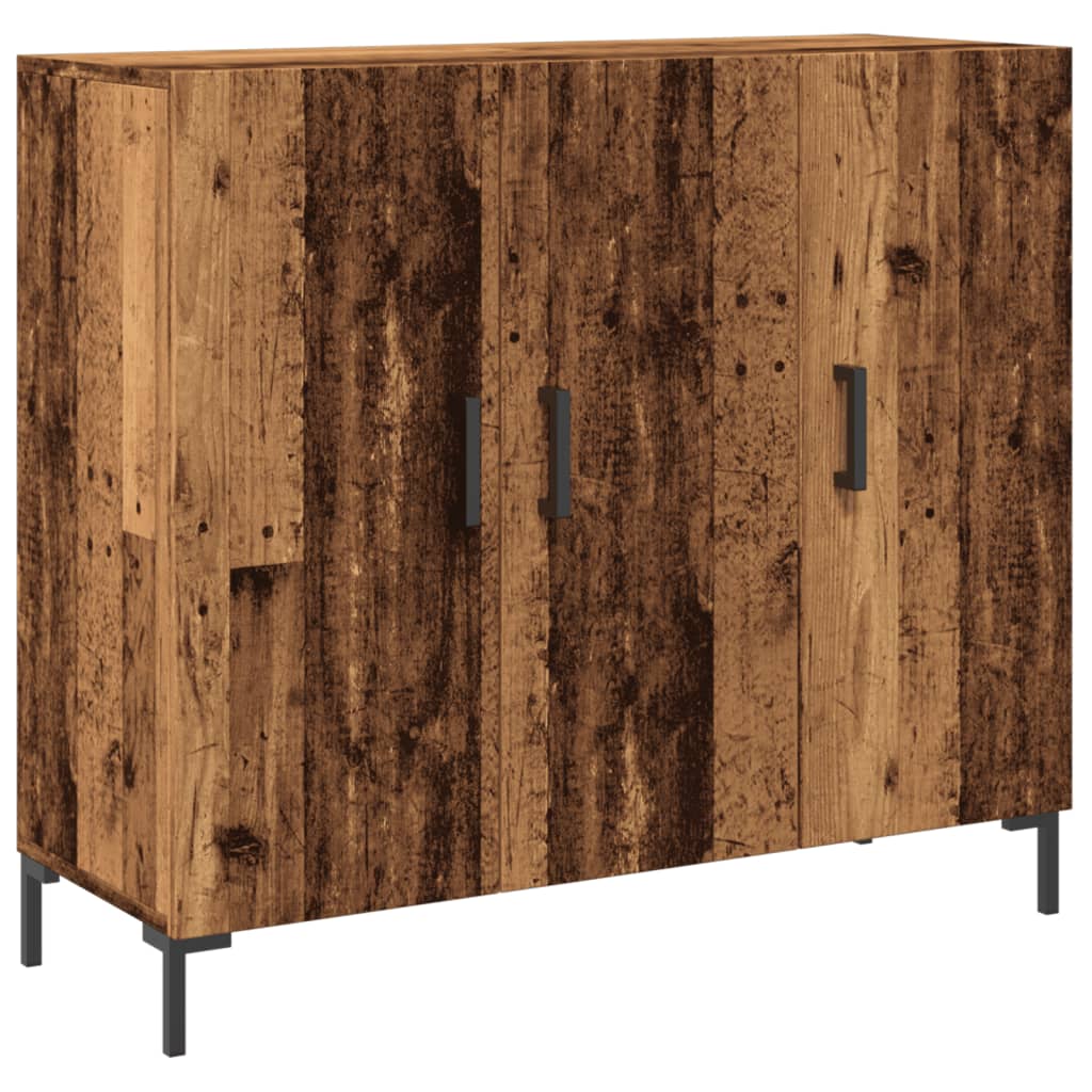Sideboard Old Wood 90x34x80 cm Engineered Wood