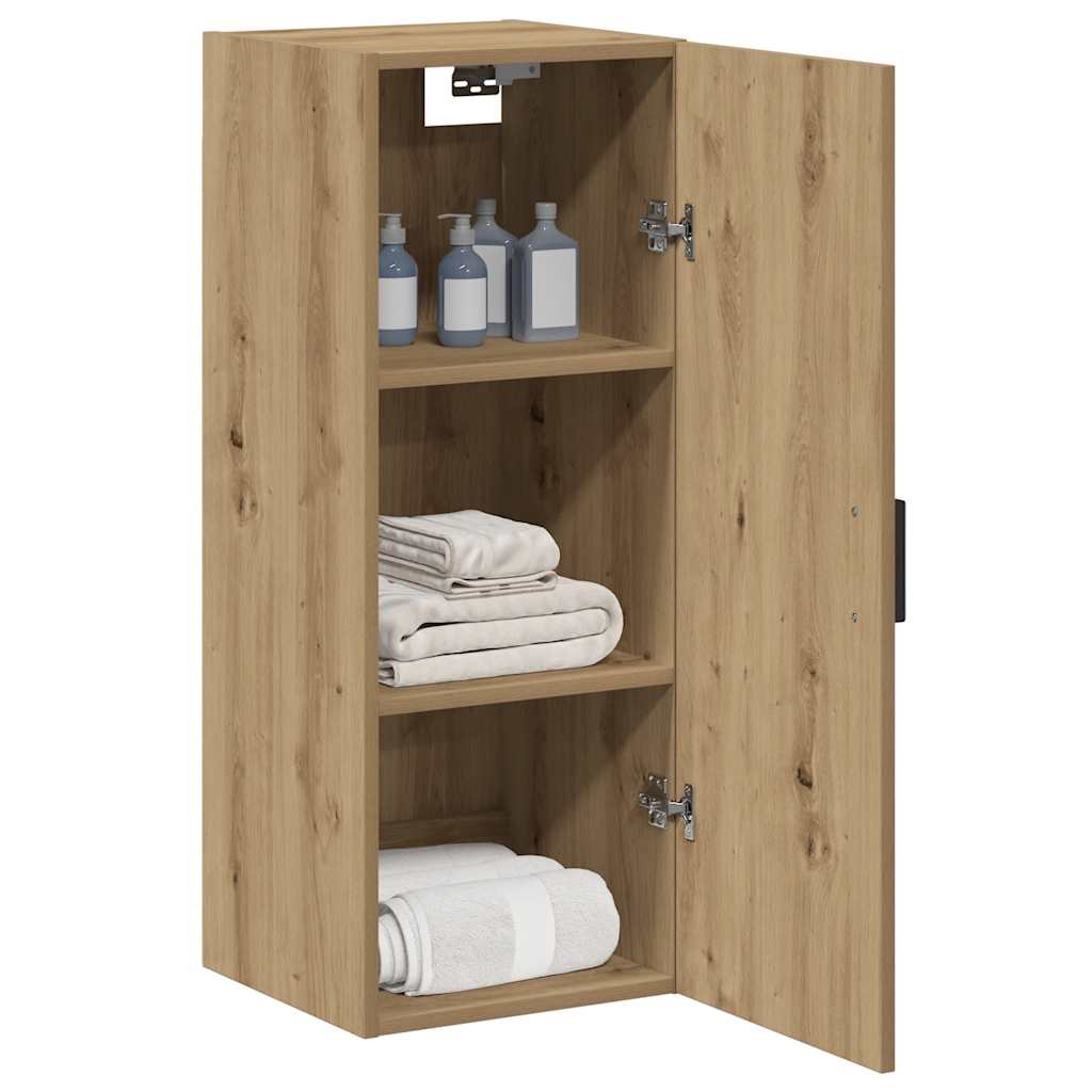 Wall Mounted Cabinet Artisian Oak 34.5x34x90 cm Engineered Wood