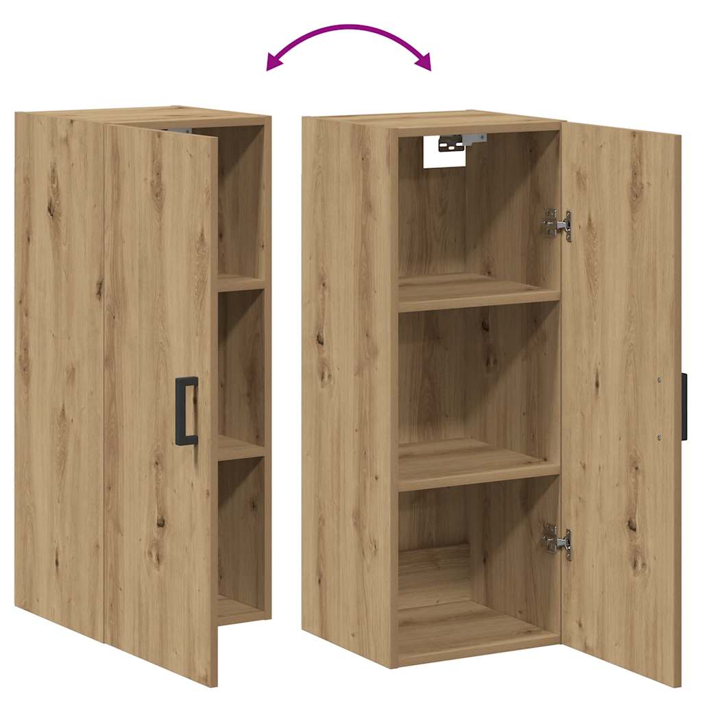 Wall Mounted Cabinet Artisian Oak 34.5x34x90 cm Engineered Wood