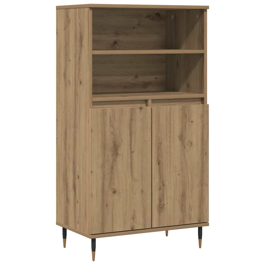 Highboard Artisian Oak 60x36x110 cm Engineered Wood