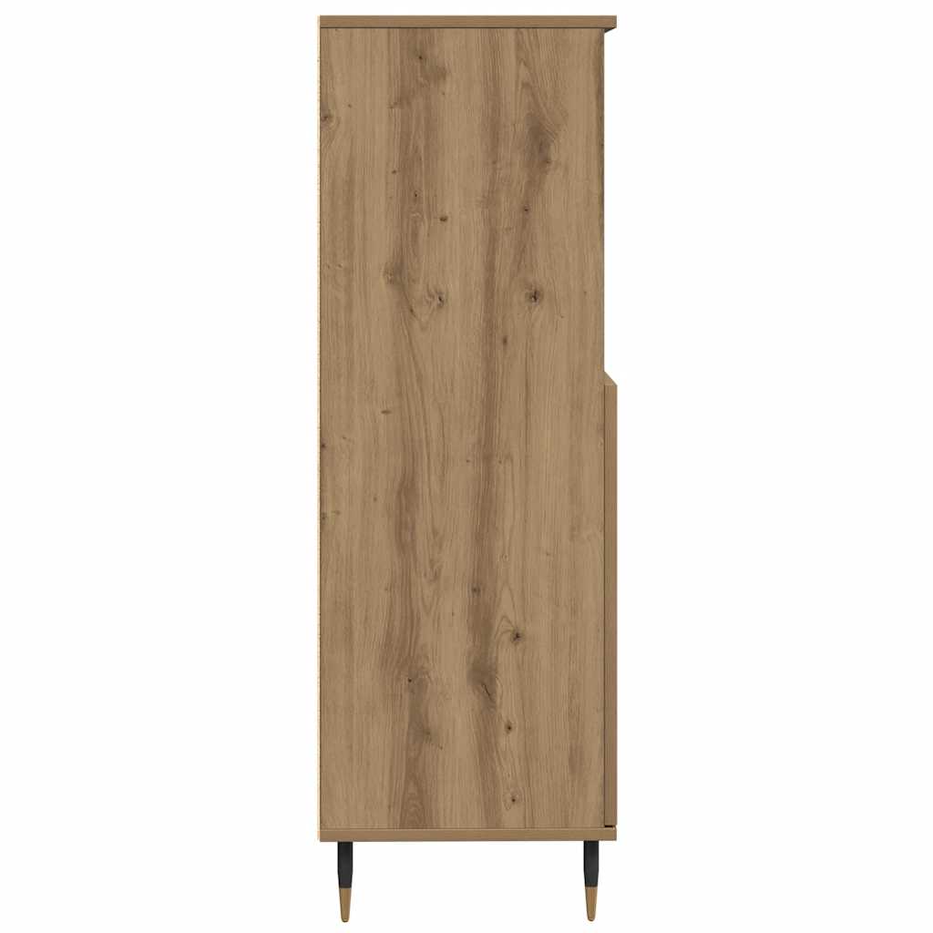 Highboard Artisian Oak 60x36x110 cm Engineered Wood