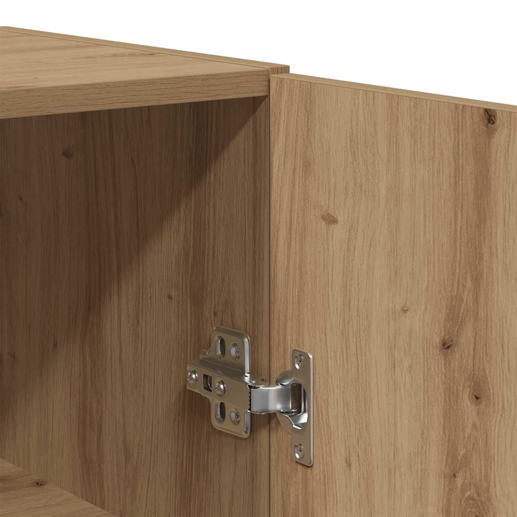 Wall Mounted Cabinet Artisan Oak 69.5x34x90 cm Engineered Wood
