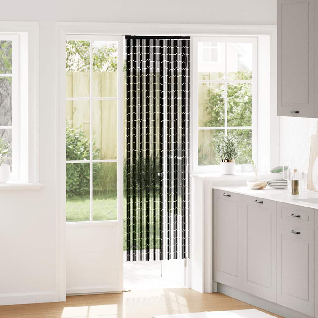 Insect Door Curtain Dark Grey 56x185 cm Bamboo