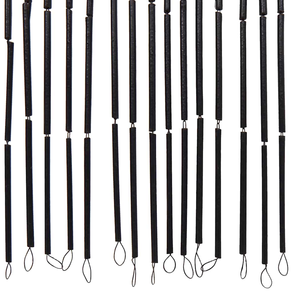 Insect Door Curtain Dark Grey 56x185 cm Bamboo