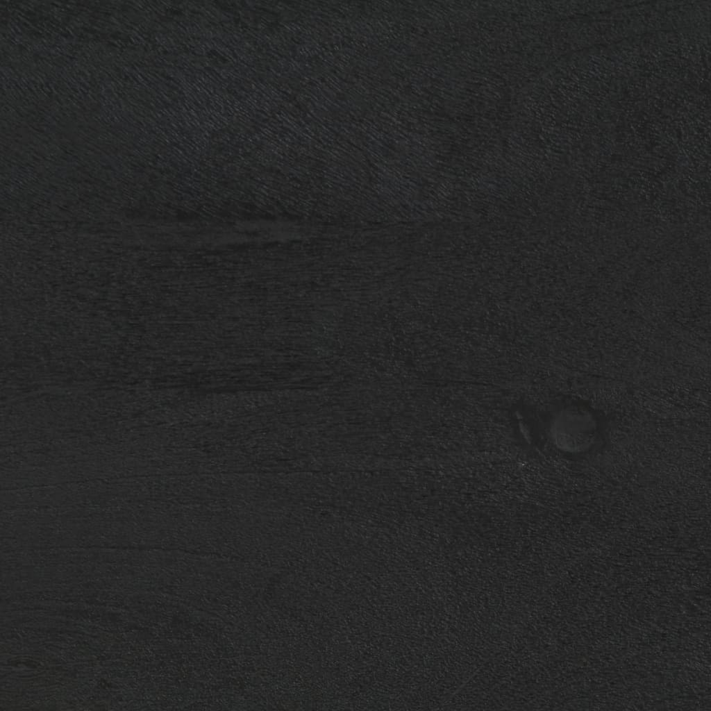 Bedside Cabinet Black 40x33x46 cm Solid Wood Mango