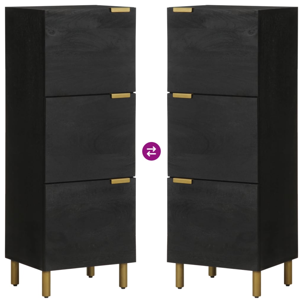 Highboard Black 40x33x110 cm Engineered Wood