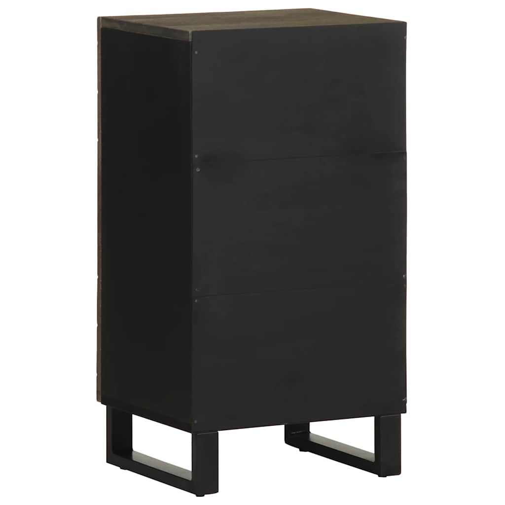 Sideboard Black 40x33x75 cm Solid Wood Mango